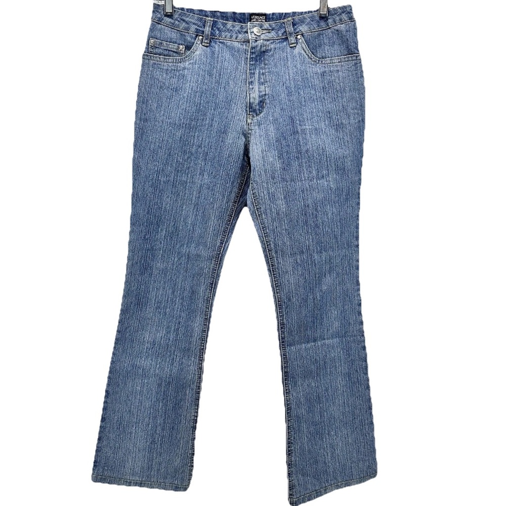 Versace Jeans Couture Womens Jeans 30” Waist‎ Flare Leg Vtg Made In Italy *Read